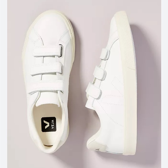Veja Women’s White Esplar Velcro 3-Lock Sneakers size 7 - Picture 1 of 10